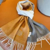 Loewe Fashion Elegant Embroidered Logo Gradient Scarf Size: 30x180 CM