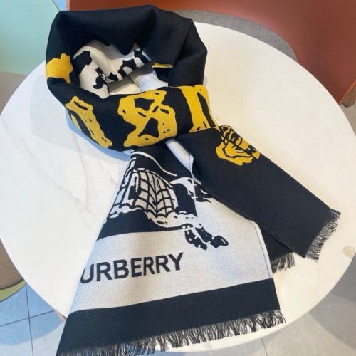 Burberry New Classic War Horse Logo Cashmere Scarf