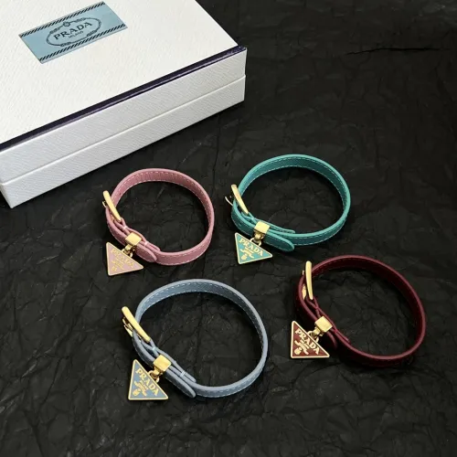 Prada New Fashion Hot Triangle Leather Bracelet