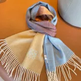 Loewe Fashion Elegant Embroidered Logo Gradient Scarf Size: 30x180 CM