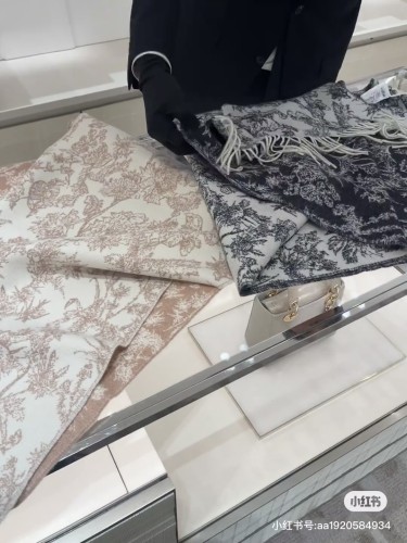 Dior Classic Sauvage Printed Cashmere Scarf Size: 45x180 CM