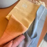Loewe Fashion Elegant Embroidered Logo Gradient Scarf Size: 30x180 CM