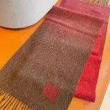 Loewe Fashion Elegant Embroidered Logo Gradient Scarf Size: 30x180 CM