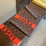 Fendi Classic F Letter Element Scarf Size: 32x200 CM