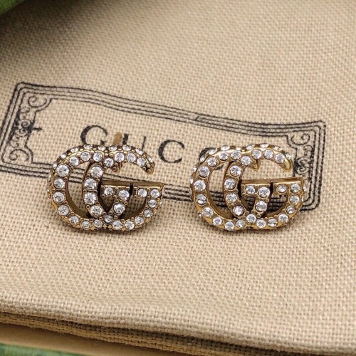 Gucci New Classic Double G Diamond Earrings
