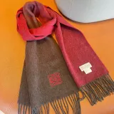 Loewe Fashion Elegant Embroidered Logo Gradient Scarf Size: 30x180 CM