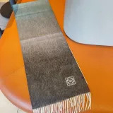 Loewe Fashion Elegant Embroidered Logo Gradient Scarf Size: 30x180 CM