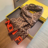 Fendi Classic F Letter Element Scarf Size: 32x200 CM