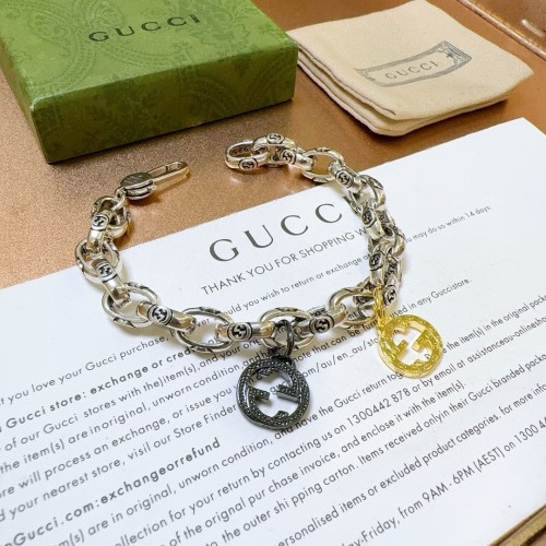 Gucci New Classic Retro Double G Pendant Bracelet