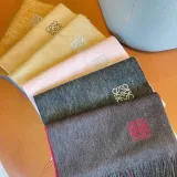 Loewe Fashion Elegant Embroidered Logo Gradient Scarf Size: 30x180 CM