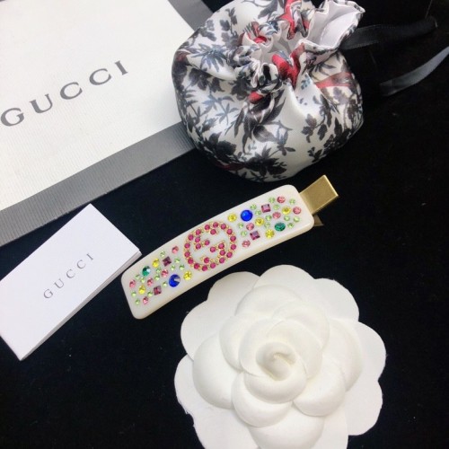 Gucci New Fashion Colored Crystal Letter Headpiece Hair Clip