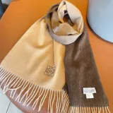 Loewe Fashion Elegant Embroidered Logo Gradient Scarf Size: 30x180 CM