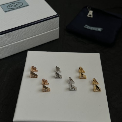 Prada New Fashion Elegant Triangle Earrings