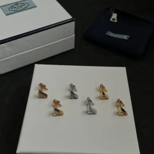 Prada New Fashion Elegant Triangle Earrings