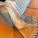 Loewe Fashion Elegant Embroidered Logo Gradient Scarf Size: 30x180 CM