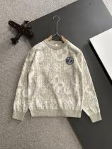 Louis Vuitton New Fashion Full Jacquard Wool Blended Round Neck Sweater