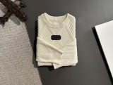 Dior New Fashion Embroidered Logo Wool Blended Round Neck Sweater