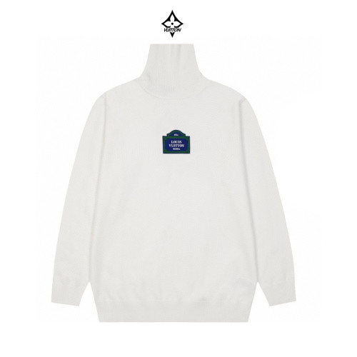 Louis Vuitton New Fashion Logo Embroidered Versatile High Collar Sweater