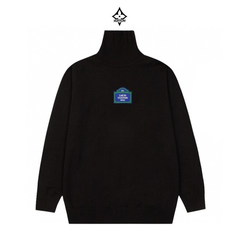 Louis Vuitton New Exploration Universe Embroidery Versatile High Collar Sweater