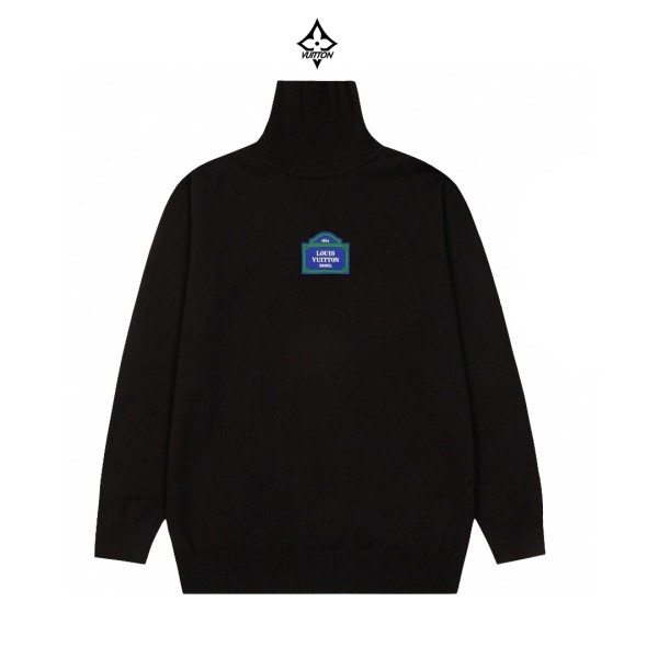 Louis Vuitton New Exploration Universe Embroidery Versatile High Collar Sweater