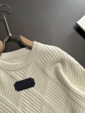 Dior New Fashion Embroidered Logo Wool Blended Round Neck Sweater