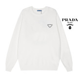 Prada New Classic Logo Printed Round Neck Sweater