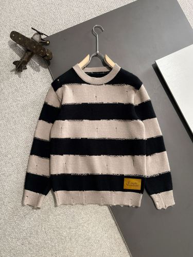 Louis Vuitton New Fashion Striped Wool Blended Round Neck Sweater