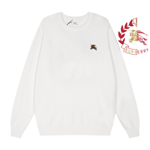 Burberry New Classic Checkered Warhorse Embroidered Round Neck Woolen Sweater