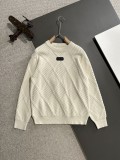 Dior New Fashion Embroidered Logo Wool Blended Round Neck Sweater