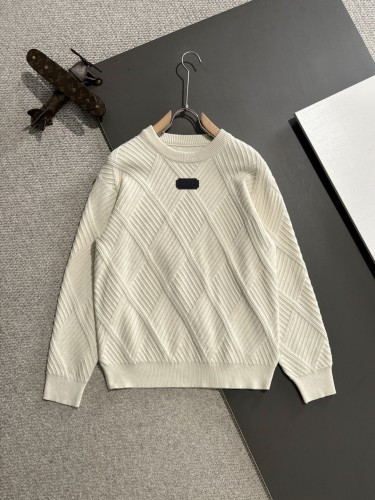 Dior New Fashion Embroidered Logo Wool Blended Round Neck Sweater