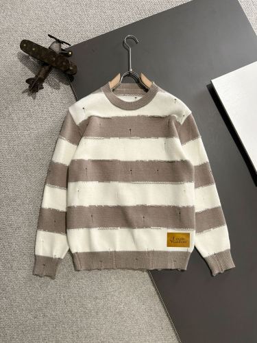 Louis Vuitton New Fashion Striped Wool Blended Round Neck Sweater