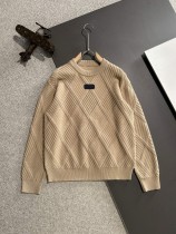 Dior New Fashion Embroidered Logo Wool Blended Round Neck Sweater