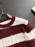 Louis Vuitton New Fashion Striped Wool Blended Round Neck Sweater