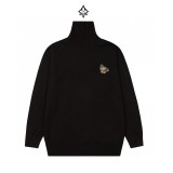 Louis Vuitton New Fashion Logo Embroidered Versatile High Collar Sweater