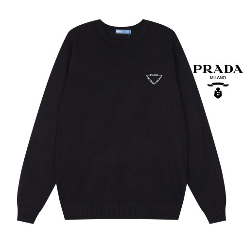 Prada New Classic Logo Printed Round Neck Sweater