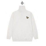Louis Vuitton New Fashion Logo Embroidered Versatile High Collar Sweater