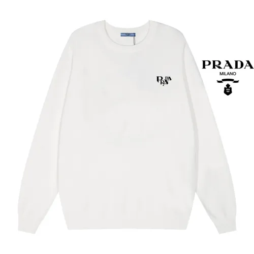 Prada New Classic Logo Printed Round Neck Sweater