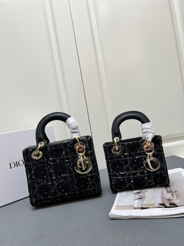 Dior New Classic Elegant Jacquard Crossbody Bag Handheld Concubine Bag