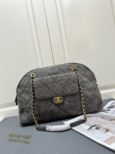 Chanel New Classic Cowboy Bowling Bag Size: 46x26x15CM