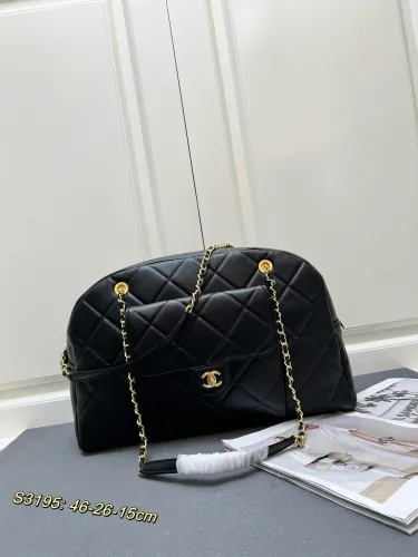 Chanel New Classic Cowhide Bowling Bag Size: 46x26x15CM