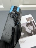 Louis Vuitton New Fashion Color Contrasting Logo Cowhide Cross Bag Size: 20x31x7CM