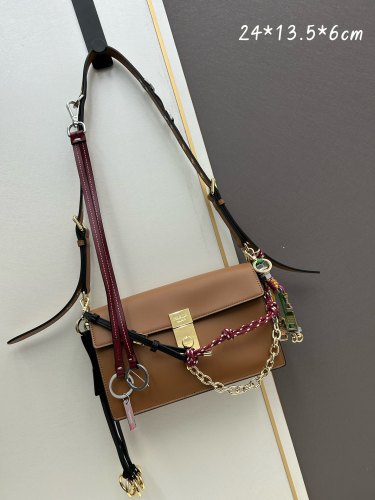 Prada New Personalized Leather Crossbody Bag Size: 24x13.5x6CM