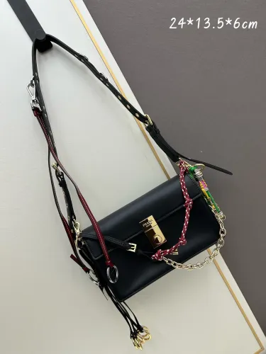 Prada New Personalized Leather Crossbody Bag Size: 24x13.5x6CM