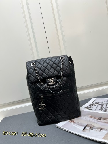 Chanel New Fashion Versatile Leather Backpack Size 25x32x11CM