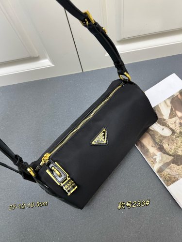 Prada New Classic Nylon Lock Shoulder Bag Size: 27x12x10.5 CM