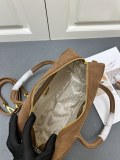Prada New Classic Triangle Logo Deer Leather Lock Head Diagonal Cross Handbag Size: 30 × 17.5 × 10 CM