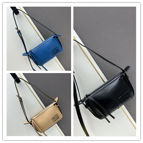 Fendi New Classic Leather Diagonal Cross Handbag Size: 22 × 13 × 4.5 CM