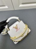 Louis Vuitton New Elegant Leather Flip Chain Mini Handbag Size: 21 × 13 × 8 CM