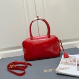 Prada New Classic Triangle Logo Cowhide Lock Diagonal Cross Handbag Size: 30 × 17.5 × 10 CM