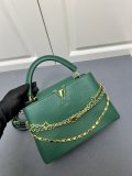 Louis Vuitton New Elegant Leather Flip Chain Handbag Size: 31 × 20 × 11CM